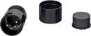 SWITCHCRAFT AAA4MBLP AAA series XLR, low profile, 4-pin male, Black with Black backshell