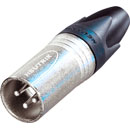 NEUTRIK NC3MXX XLR Male cable connector, nickel shell, silver-plated contacts