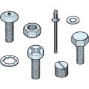 6BA FULL NUT Hex, MS, BNP (pack of 100)